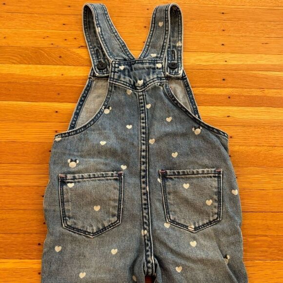 Disney Baby Gap Denim Minnie Mouse Polka Dot Overalls - Picture 4 of 5